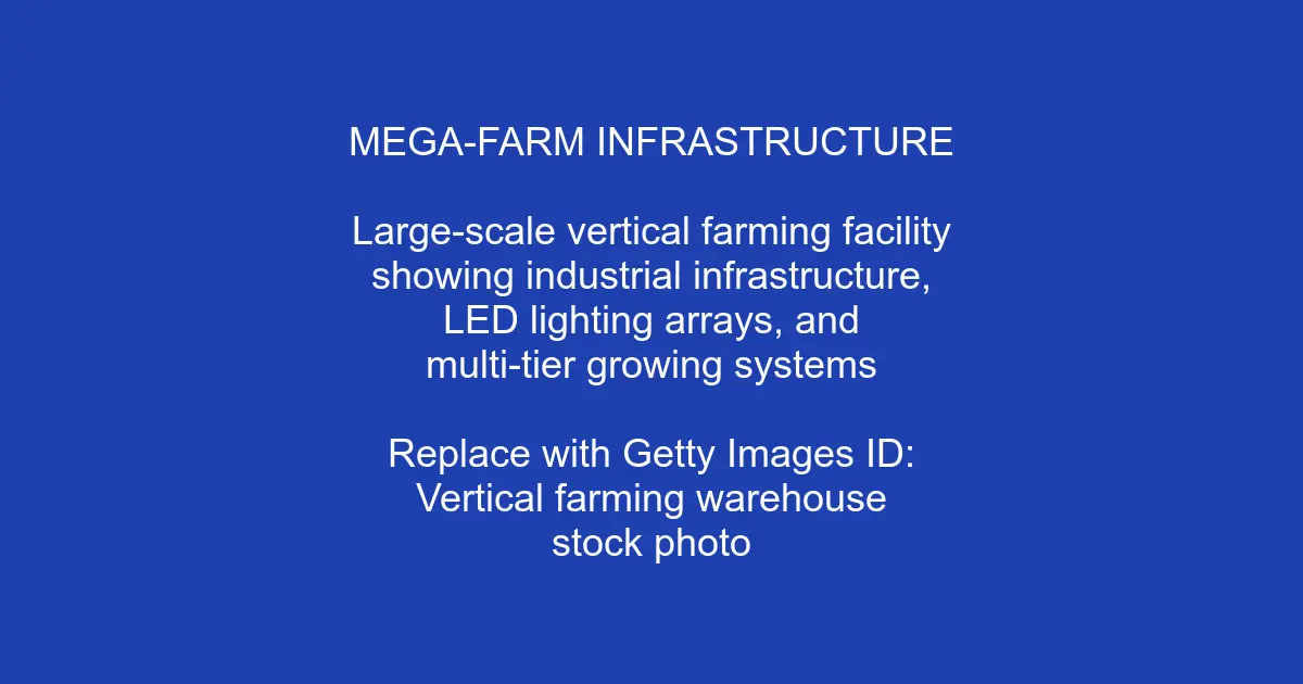 Cover Image for The Hidden Infrastructure Costs of Mega-Farm Vertical Agriculture